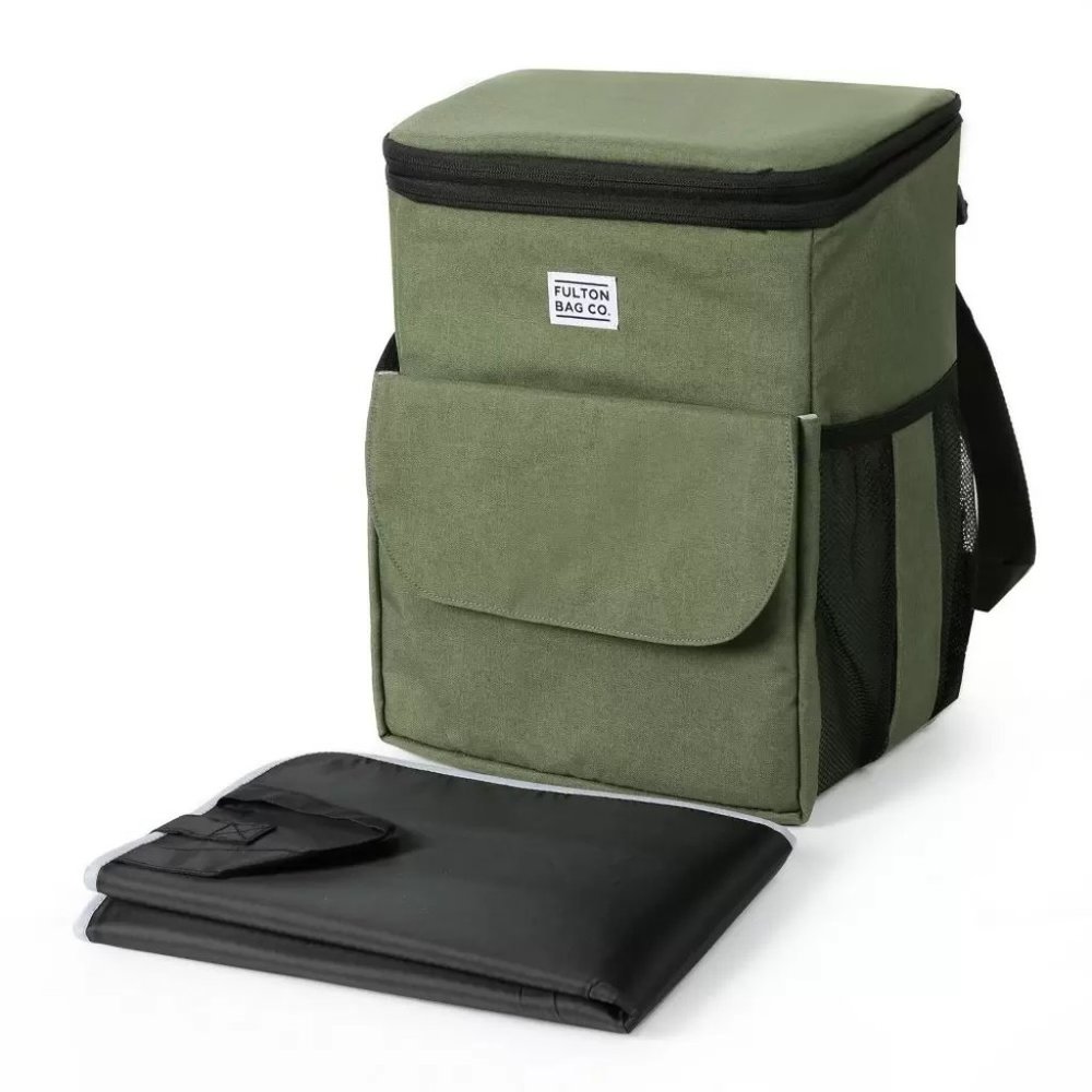 NEW! Fulton Bag Co. Diaper Bag Backpack with Removeable Jumpsack & Changing Pad